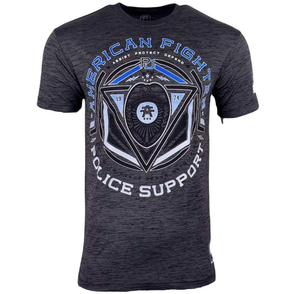 AMERICAN FIGHTER Men's T-Shirt S/S STATE LINE TEE - Picture 2 of 12